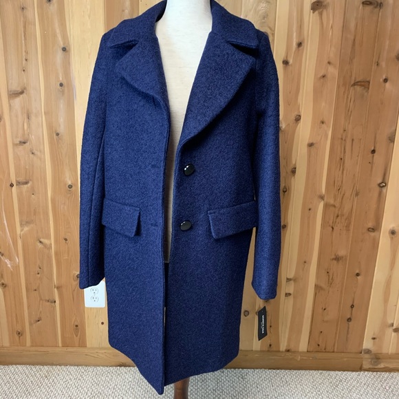 Kenneth Cole New York Wool Blend Bouclé Coat - Picture 5 of 13